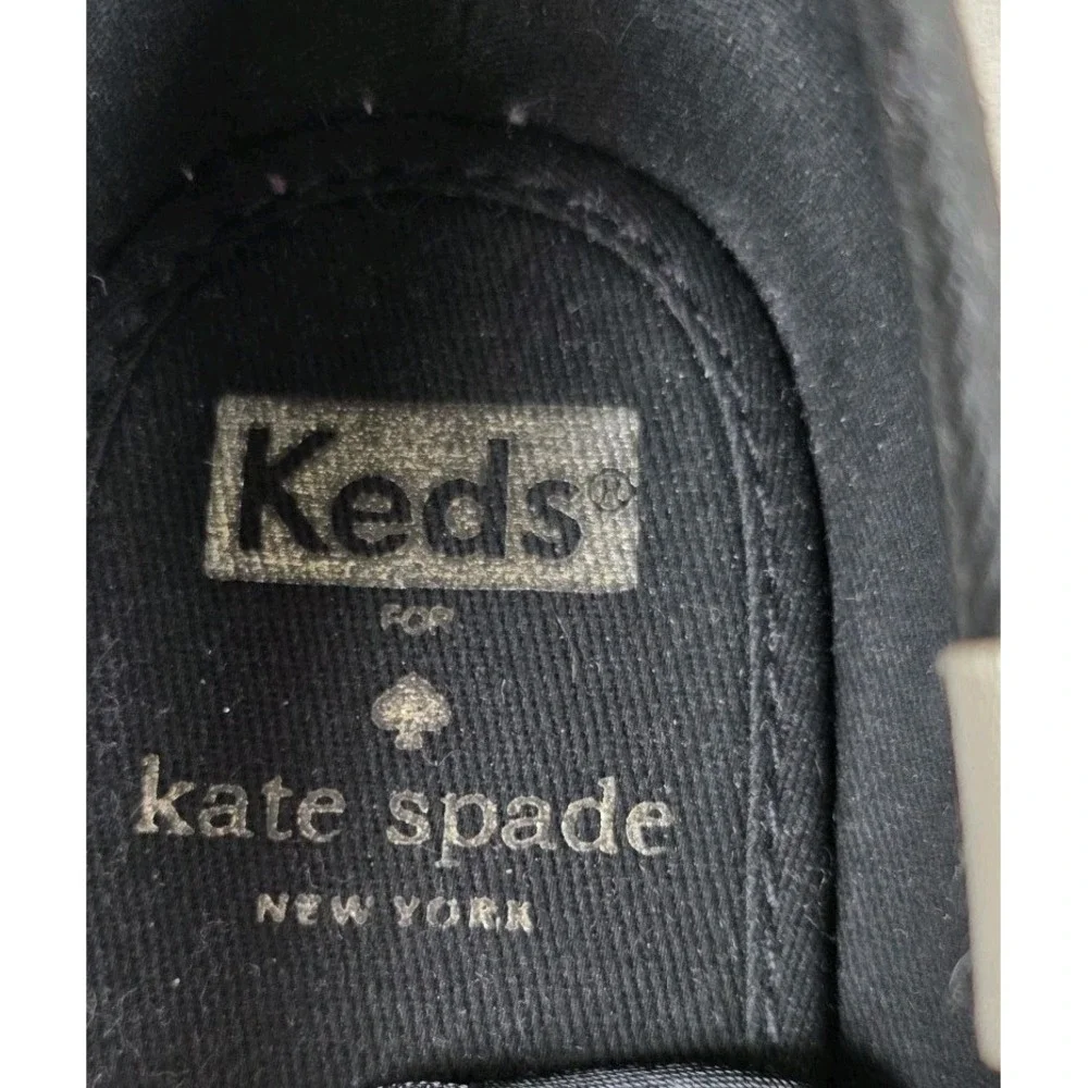 Keds x Kate Spade New York Lace Up Sneakers Sparkle Glitter Gold Womens Size 8.5